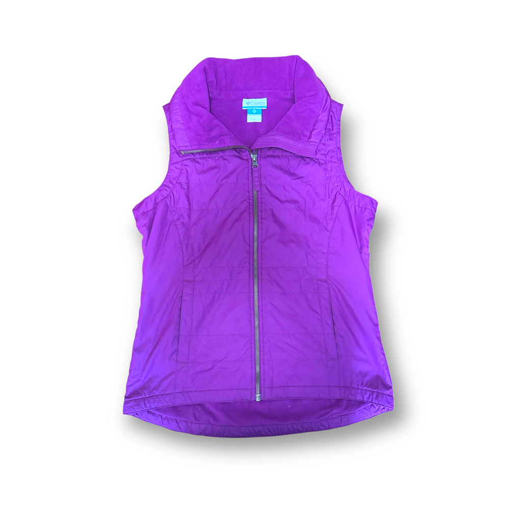 Columbia women's Purple quilted puffer vest Small